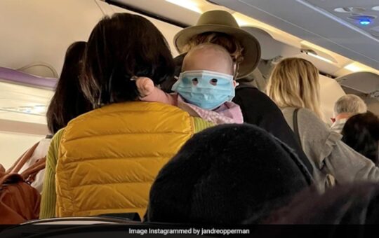 Viral Photo Shows Baby In Full Face Mask On New Zealand Flight