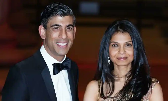 Rishi Sunak, Wife Akshata Murty Debut On UK's 'Asian Rich List 2022'