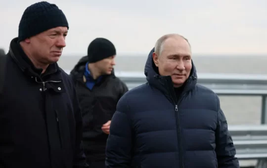 In A First, Putin Visits Bridge On The Frontline In Ukraine