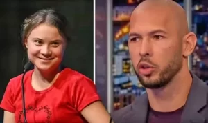 Greta Thunberg shuts Andrew Tate down with 'small d*** energy'. He replies with smoke