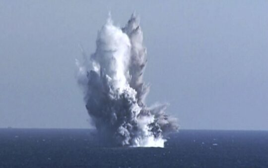 Kim Jong Un Tests Undersea Drone, Warns of 'Radioactive Tsunami'