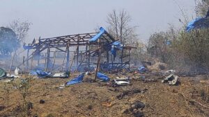 100 feared killed in airstrike on Myanmar village