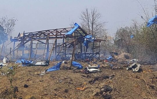 100 feared killed in airstrike on Myanmar village